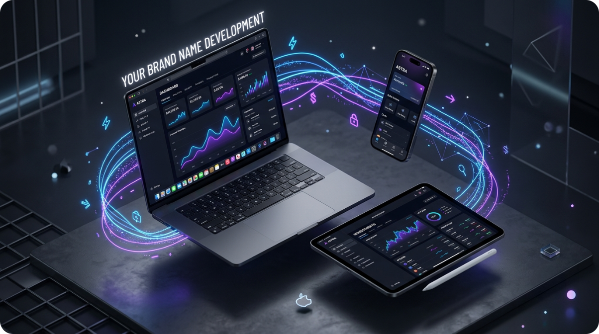 Business dashboard software system mockup by YoDude